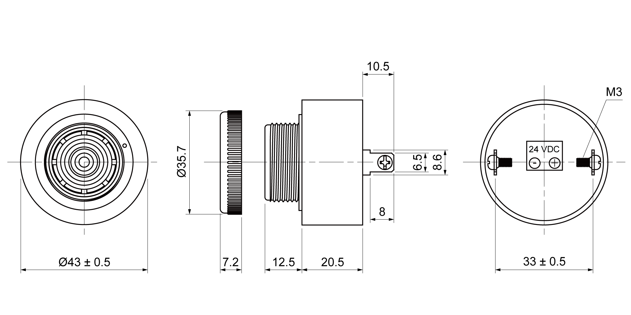 XPB4310-29S24E Mechanical Drawing